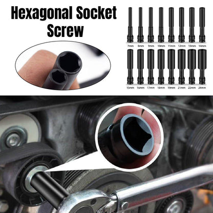 Hexagonal Socket Adapter Set for Electric Impact Wrench Power Drill Socket Tool - 7mm