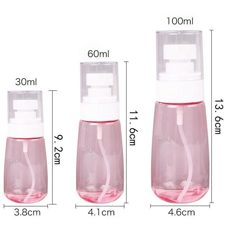 10pcs Portable Travel Emulsion Dispenser Bottle Press Pump Refillable Containers - Blue-30ml