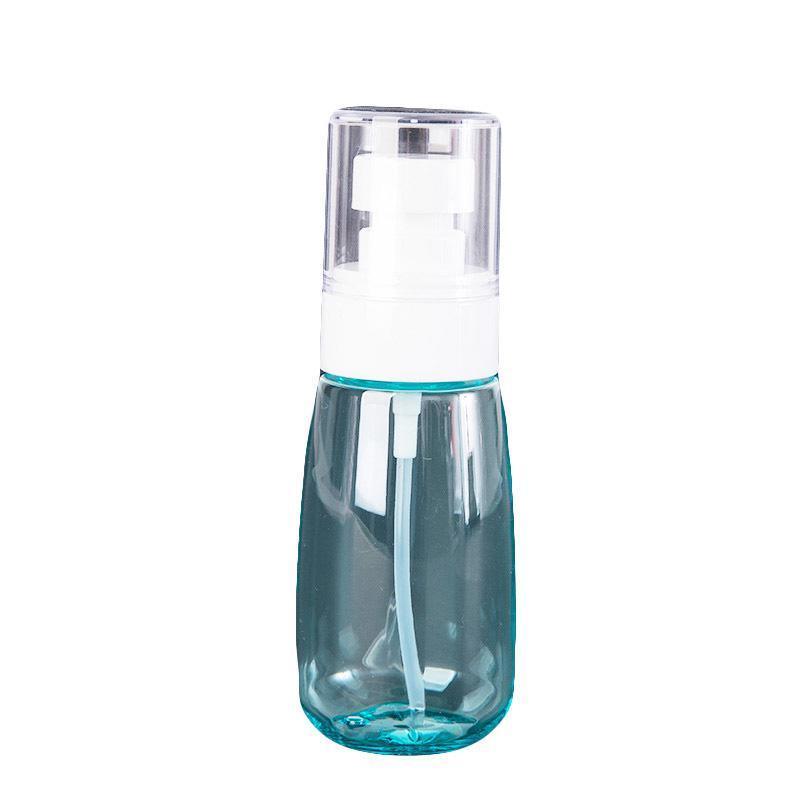 10pcs Portable Travel Emulsion Dispenser Bottle Press Pump Refillable Containers - Clear-60ml