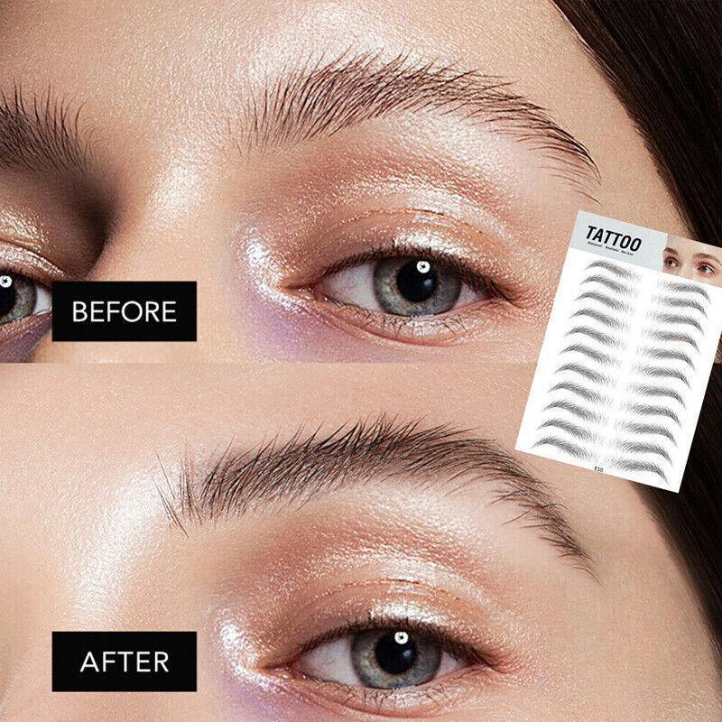 3D Waterproof Eyebrow Tattoo Sticker Hair-Like Natural Brows for Sparse Eyebrows - E09