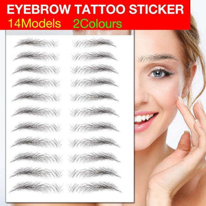 3D Waterproof Eyebrow Tattoo Sticker Hair-Like Natural Brows for Sparse Eyebrows - E10