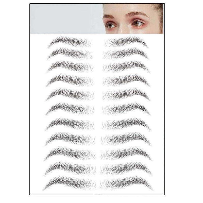 3D Waterproof Eyebrow Tattoo Sticker Hair-Like Natural Brows for Sparse Eyebrows - E14