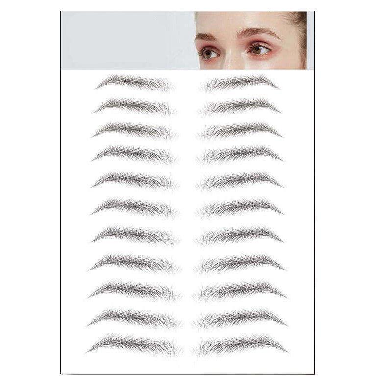 3D Waterproof Eyebrow Tattoo Sticker Hair-Like Natural Brows for Sparse Eyebrows - E14