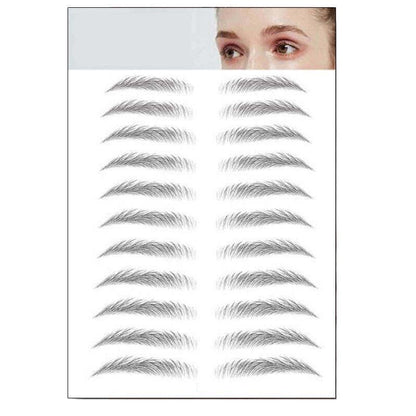 3D Waterproof Eyebrow Tattoo Sticker Hair-Like Natural Brows for Sparse Eyebrows - E16