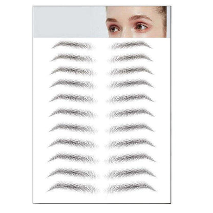 3D Waterproof Eyebrow Tattoo Sticker Hair-Like Natural Brows for Sparse Eyebrows - E17
