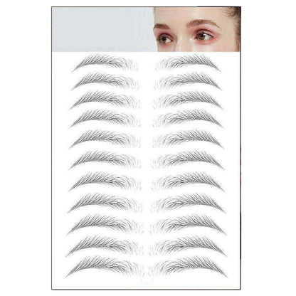 3D Waterproof Eyebrow Tattoo Sticker Hair-Like Natural Brows for Sparse Eyebrows - E17