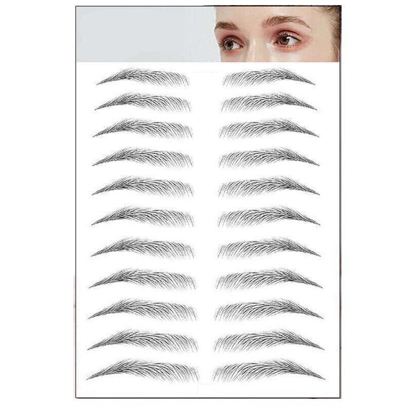 3D Waterproof Eyebrow Tattoo Sticker Hair-Like Natural Brows for Sparse Eyebrows - E17