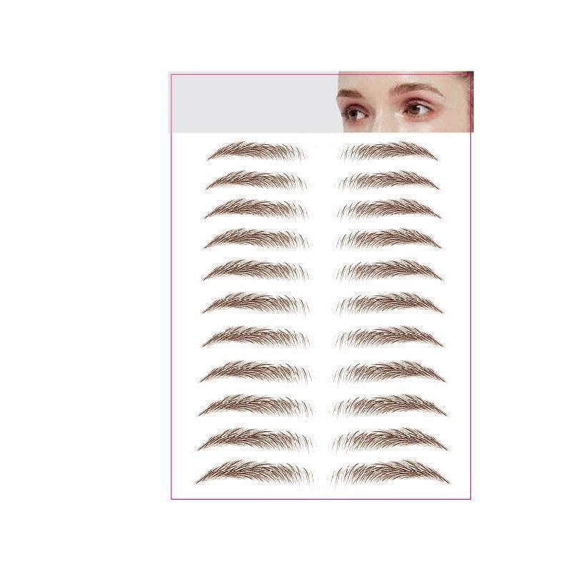 3D Waterproof Eyebrow Tattoo Sticker Hair-Like Natural Brows for Sparse Eyebrows - E17