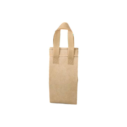 50pcs Thermal Insulation Packing Bag Non Woven Milk Tea Cake Food Storage Bag - Kraft-27x12x10cm