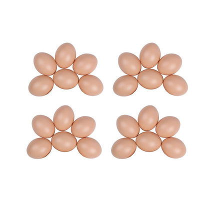 Plastic Painting Eggs DIY Toy Fake Eggs Colourful Drawing Craft Durable Egg - 6PCS