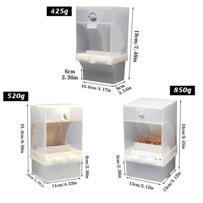 1 pc Automatic Bird Feeder Bird Feeder Cage Accessories Automatic Feed Cage - 850g