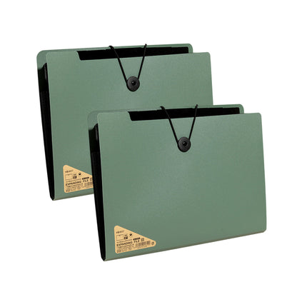 8 Cell File Folder Organizer Bag Test Paper Storage Document Holder School Office - Black