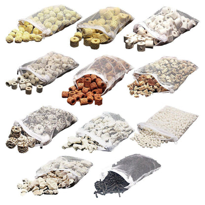 500g Fish Tank Water Filter Media Aquarium Filtration Material Sponge Pad - Bio-Beads