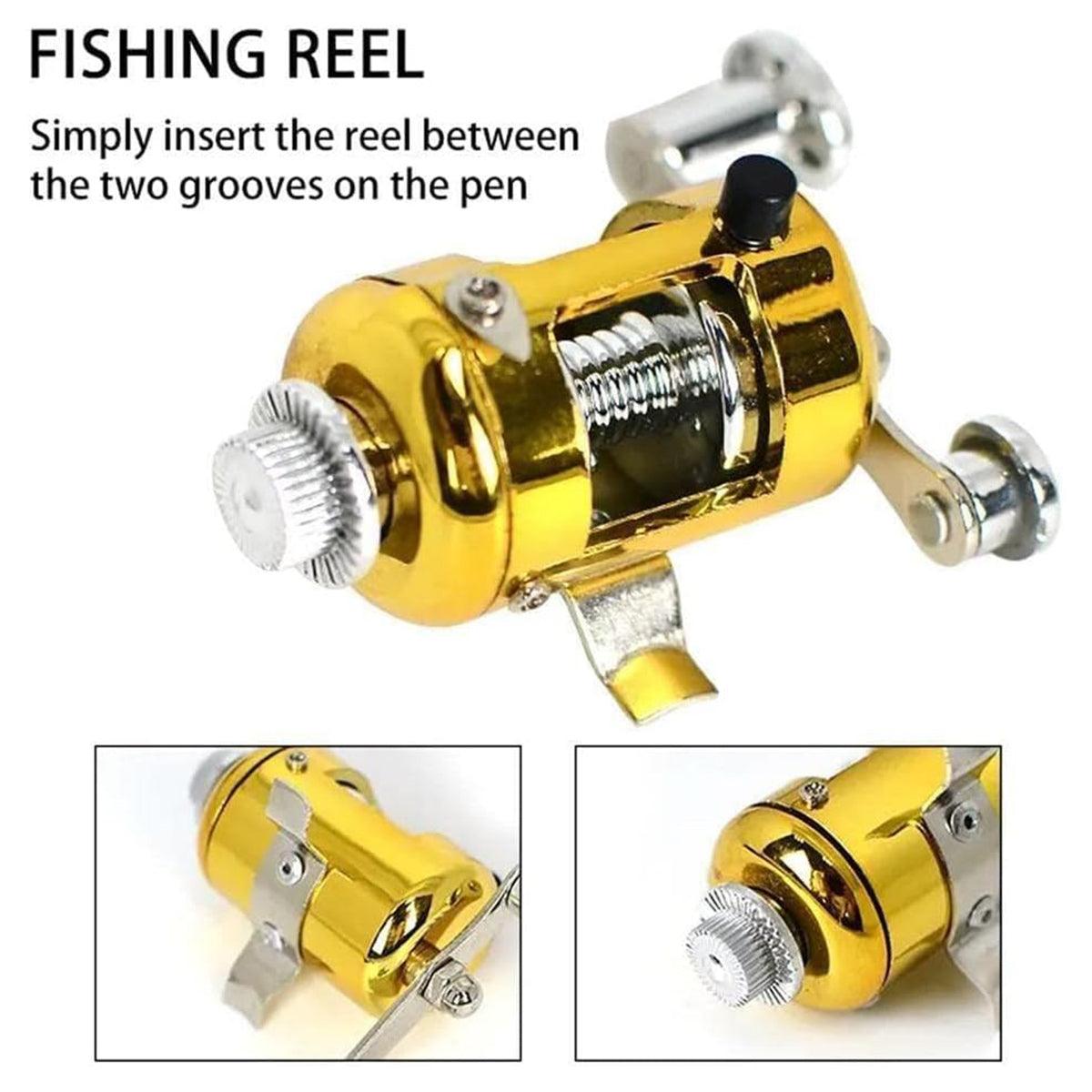 Mini Pen Fishing Rod Pocket Size Portable Telescopic Travel Fishing Pole Tool - Silver - Factory Direct Shop