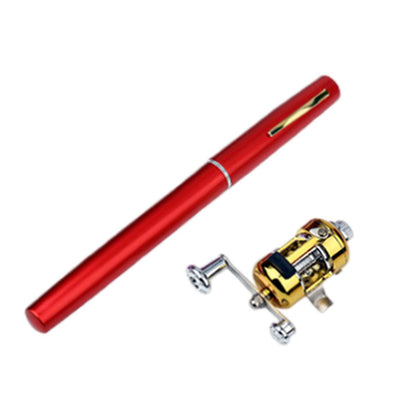 Mini Pen Fishing Rod Pocket Size Portable Telescopic Travel Fishing Pole Tool - Silver - Factory Direct Shop