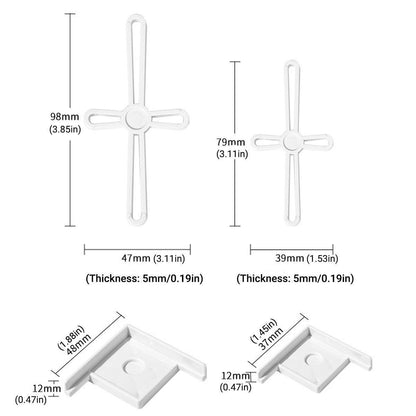5pcs Plastic Fish Tank Base Bracket Corner Guard Stand Holder for Aquarium Tanks - Black-S