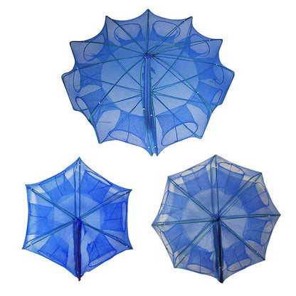 6/8/10 Holes Fishing Net Small Foldable Square Folding Shrimp Eel Lobster Trap - 8Holes