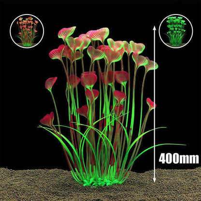 Aquarium 40Cm Artificial Simulation Water Plants Fish Tank Plant Grass Decor Au - Green