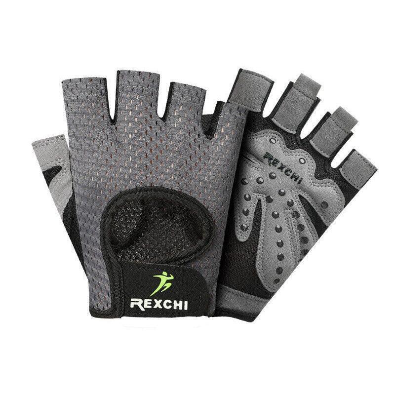 Gym Gloves Fingerless - M - Grey - Factory Direct Shop