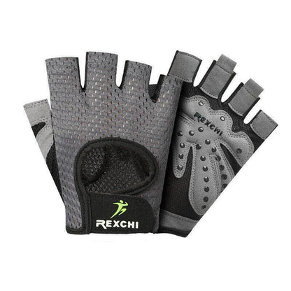 Gym Gloves Fingerless - M - Grey - Factory Direct Shop