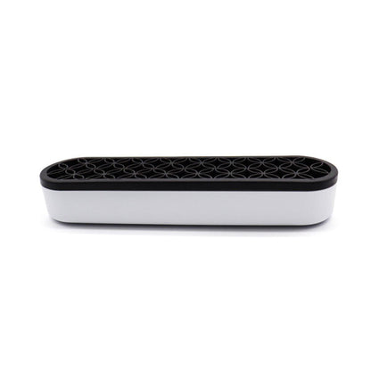 Silicone Makeup Organizer Cosmetic Storage Box Lipstick Brush Holder Desktop Box - Blue