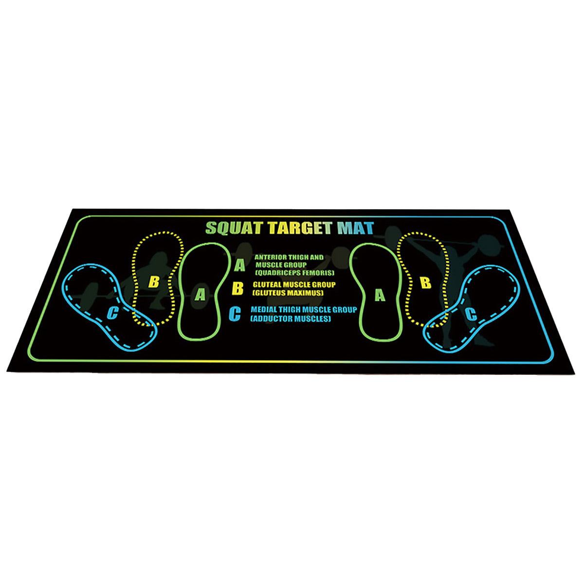 Squat Mat Fitness Mat Non Slip Mat Thick Floor Mat Home Gym Exercise Workout