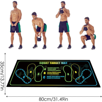Squat Mat Fitness Mat Non Slip Mat Thick Floor Mat Home Gym Exercise Workout