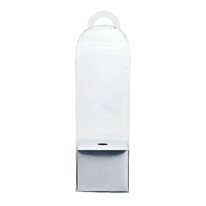 10pcs Bouquet Packaging Transparent PVC Flower Box Portable Floral Gift Boxes - White