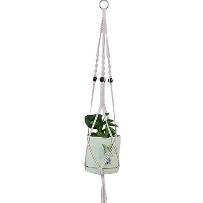 Macrame Plant Flower Pot Holder Hanger Hanging Planter Basket Hemp Rope Braided - #11