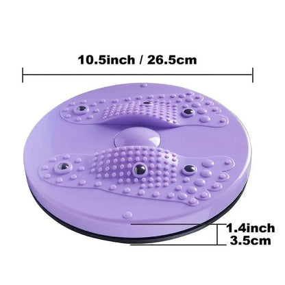 Waist Twisting Disc Abdominal Exercise Board for Home Gym and Yoga Fitness Training - Purple