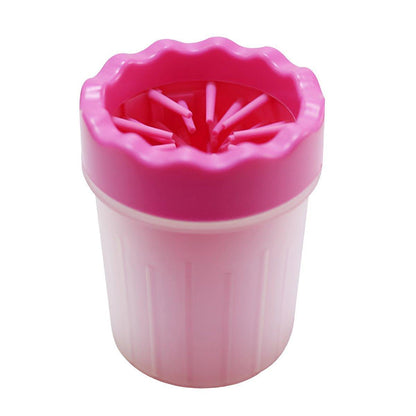 Dog Paw Cleaner Pet cat Foot Washer Cup Feet Clean Brush Cleaning Paws Wash Tool - Green