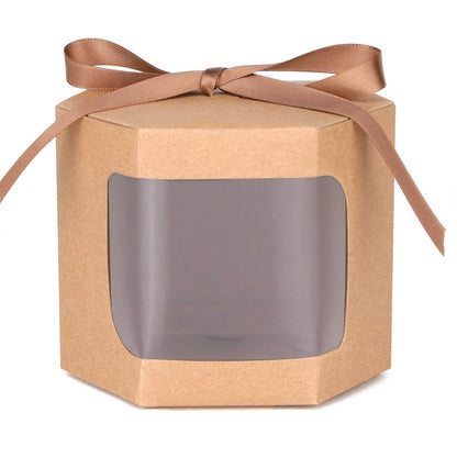 20PCS Small Gift Box Candy Storage Box Party Favor Treat Packaging Recyclable - Kraft-L