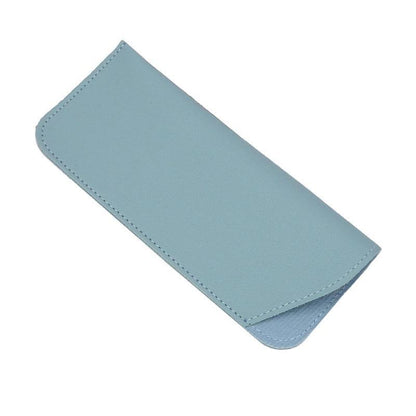 Pu Leather Eyeglass Sunglasses Reading Glasses Case Soft Pouch Bag Pocket - Green