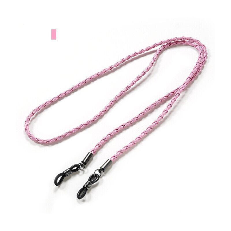 PU Sunglasses Reading Glasses Spectacles Eyeglass Holder Strap Chain - Beige
