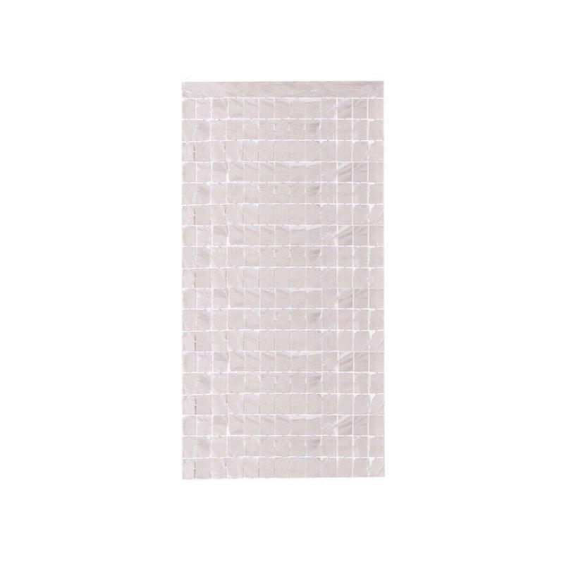 Rectangle Tinsel Curtain Shimmer Wall Backdrop 2M Length Party Decoration Sequin - Rose Gold