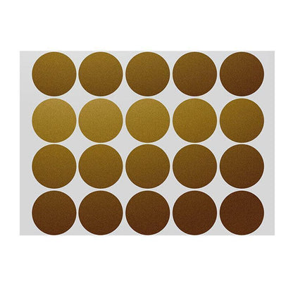 Gold Assorted Sizes Colour Sticker Dots Adhesive Round Labels Circular Spot Scrapbook - 13mm*132 Dots