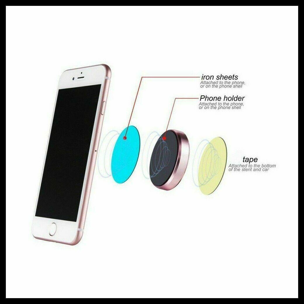 Universal Dashboard Phone Holder Car Mount Stand with Secure Grip - Gold *2