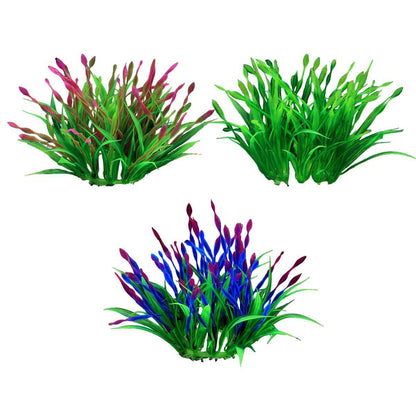 Artificial Water Grass Fish Tank Decoration Aquarium Landscape Simulation Plants - 01-3PCS