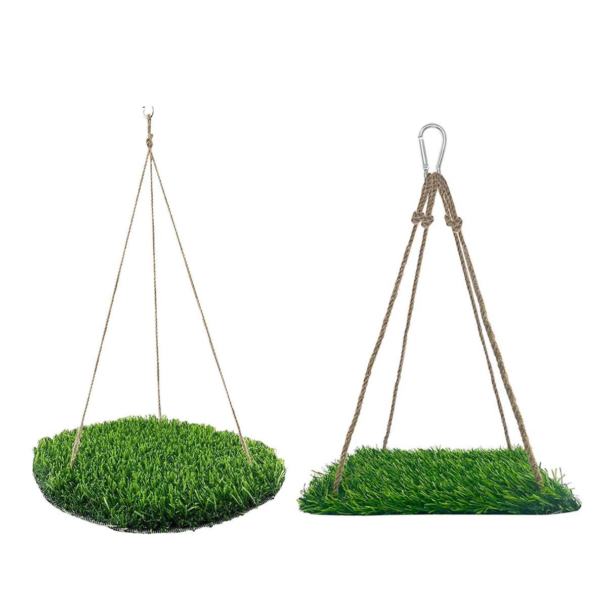 Parrot Turf Hammock Climbing Toy for Hamster Pet Bed Hanging Swing for Small Pet - Roundness - Factory Direct Shop