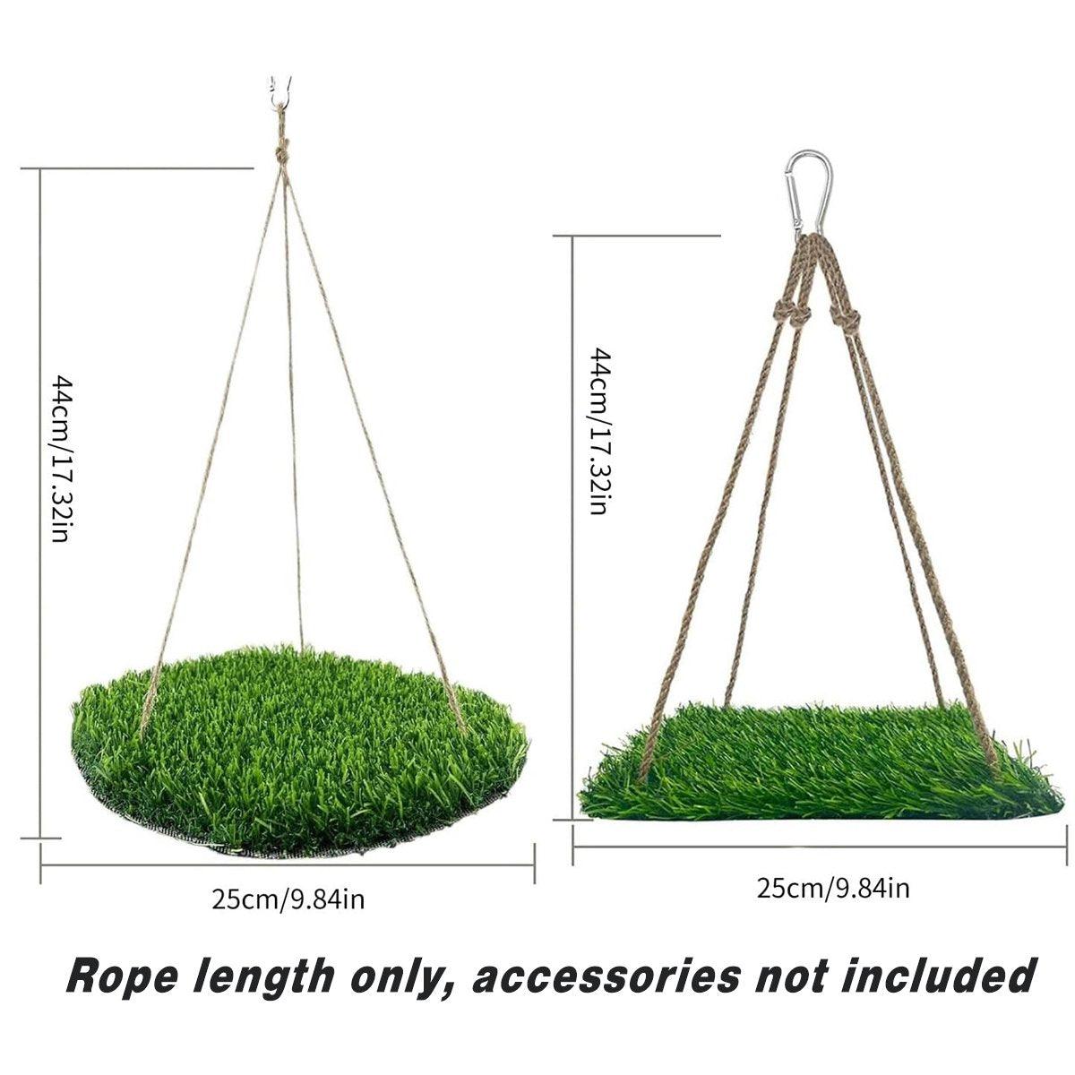 Parrot Turf Hammock Climbing Toy for Hamster Pet Bed Hanging Swing for Small Pet - Roundness - Factory Direct Shop