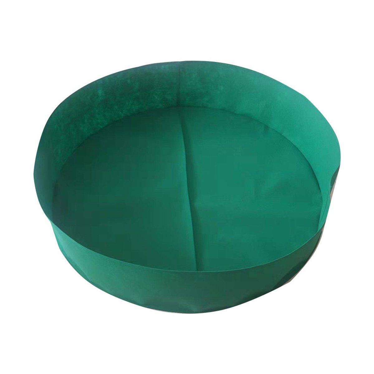 5x Felt Planting Bag Round Vegetable Garden Flower Seedling Grow Bags for Plants - Black-30*20cm