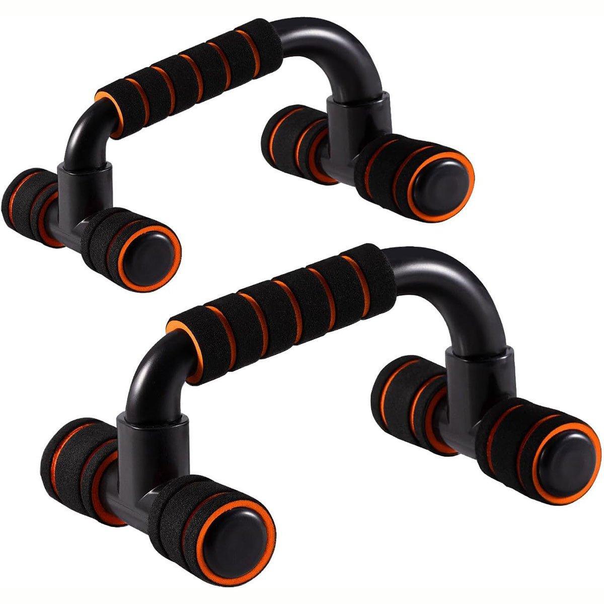 H Shaped Push Up Bars Home Fitness Equipment for Chest Arm Shoulder Training - Green