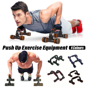 H Shaped Push Up Bars Home Fitness Equipment for Chest Arm Shoulder Training - Orange