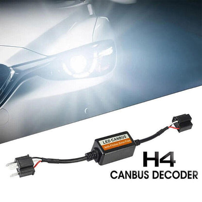 2PCS H4 CANBUS LED Headlight Decoder Anti Flicker Error Canceller Load Resistor