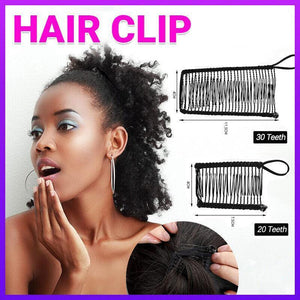 Vintage Banana Hair Clip Christmas Hair Claw Accessory Stretchable Banana Comb - 20 Teeth