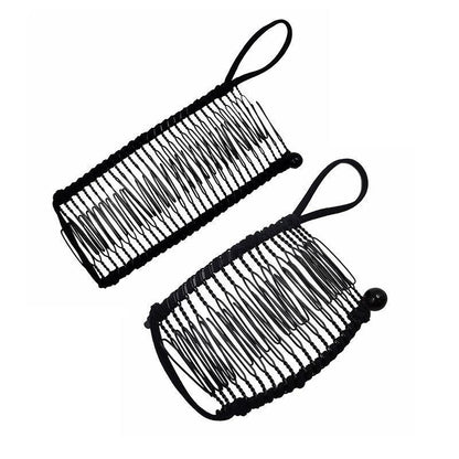 Vintage Banana Hair Clip Christmas Hair Claw Accessory Stretchable Banana Comb - 20 Teeth