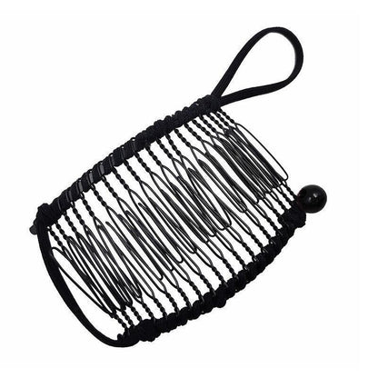 Vintage Banana Hair Clip Christmas Hair Claw Accessory Stretchable Banana Comb - 20 Teeth