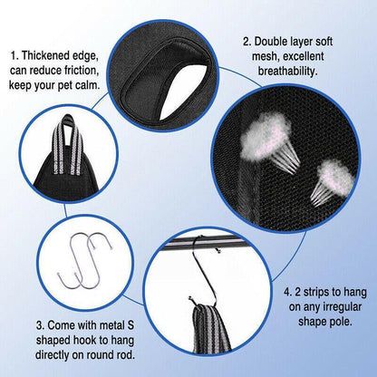 S Size Hammock Helper Pet Dog Cat Grooming Restraint Bags for Bathing Trimming Nail - Blue