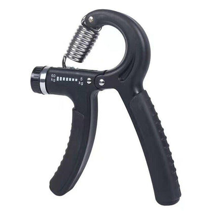 Adjustable Power Hand Grip Forearm Exerciser Gripper Strengthener Trainer 5-60Kg - Grey