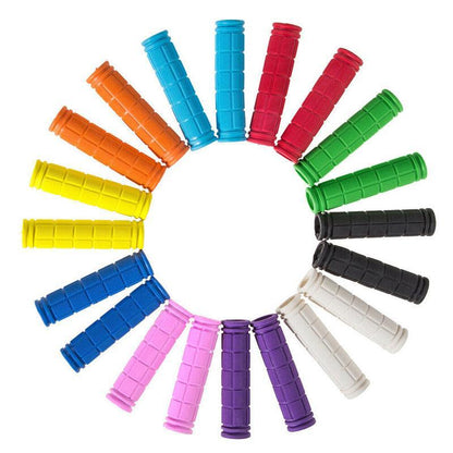 Rubber Grips For Bmx Mtb Cycle Road Mountain Bike Scooter Bicycle Handle Bar - White